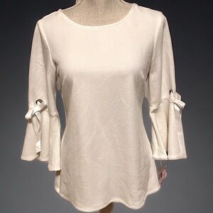 Coco Bianca white aline blouse. Sz small